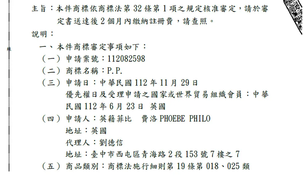 時尚來台：「P.P.」商標終於在台灣定錨成功！